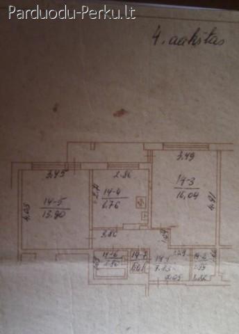 Parduodamas 2 kambarių butas Elektrėnuose