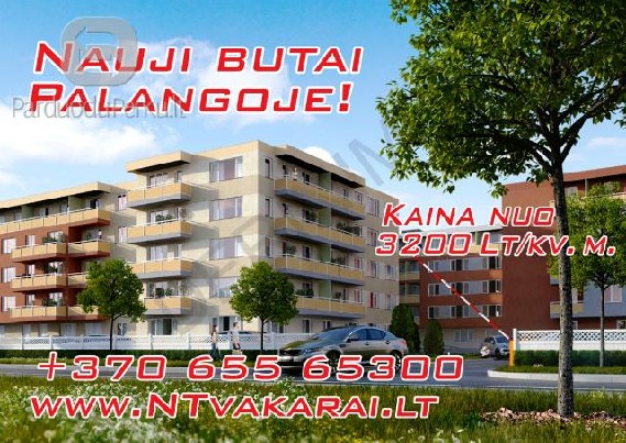 Parduodamas 3 k. 67,62 kv.m. Butas Medvalakio g. 12 Palangoj