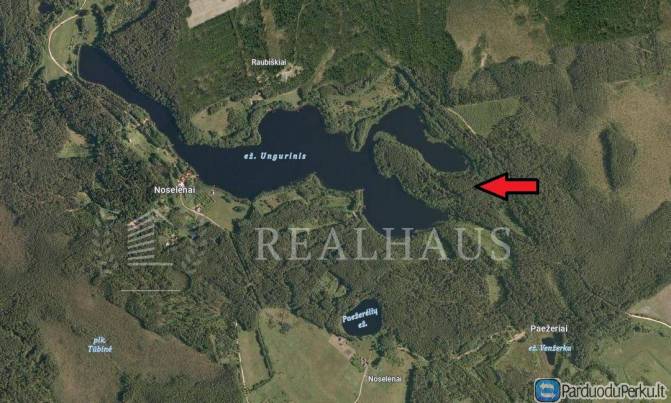 PARDUODAMAS 6,85 HA RAUBIŠKIŲ k.ŽEMĖS SKLYPAS PRIE UNGURINIO EŽERO