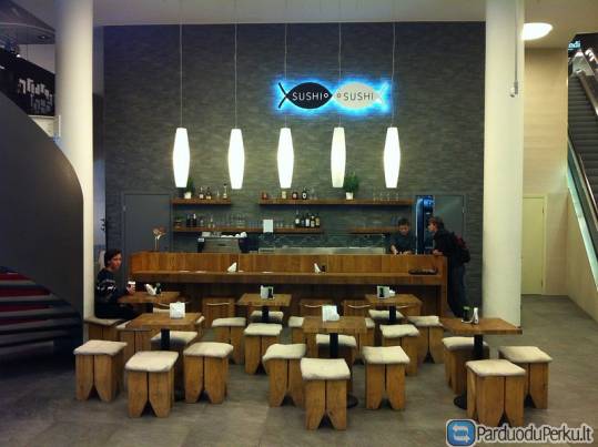 Parduodamas ąžuolinis sushi baras