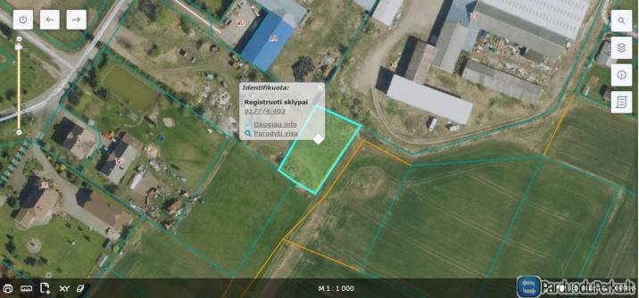 Parduodamas labai pigiai 8,00 a žemės sklypas Voveriškių kaime