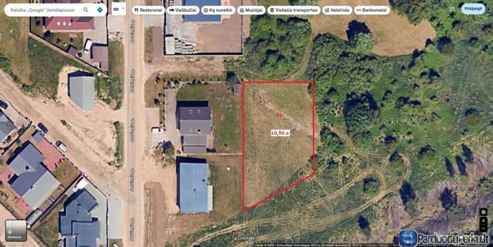 Parduodamas labai pigiai geroje vietoje esantis 10,50 a žemės sklypas