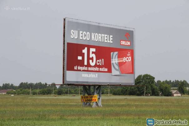 Parduodamas Lauko Reklamos Stendas 10 x 20 metrų