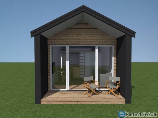 Parduodamas naujas karkasinis namas