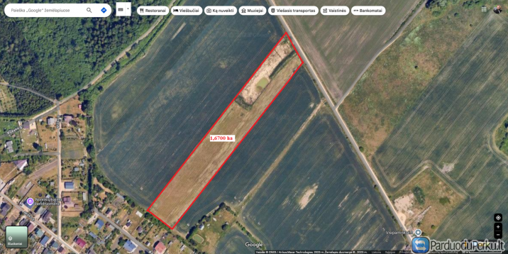 Parduodamas pigiai 1,67 ha žemės sklypas Kadugių k.