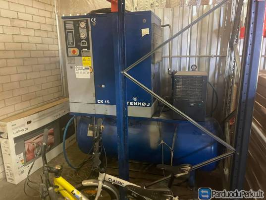 PARDUODAMAS SRAIGTINIS KOMPRESORIUS CK15AP STD 500, 8 BAR., 11 KW