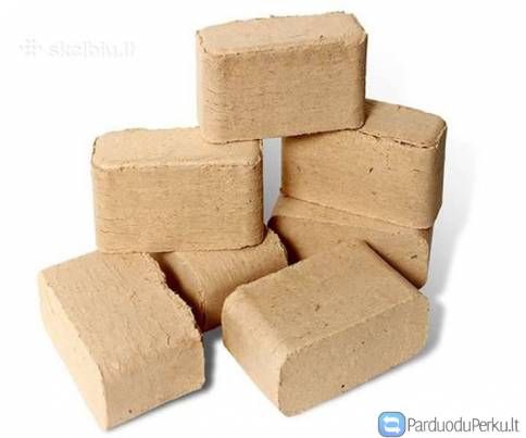 Medžio ir durpių briketai, medžio granulės, anglis