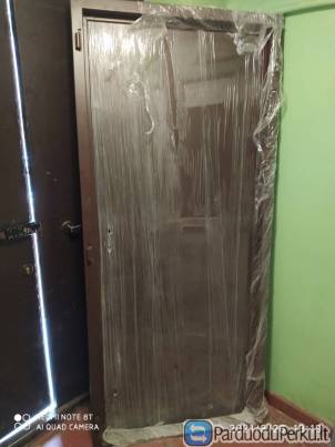 Parduodamos nenaudotos plieninės lauko durys