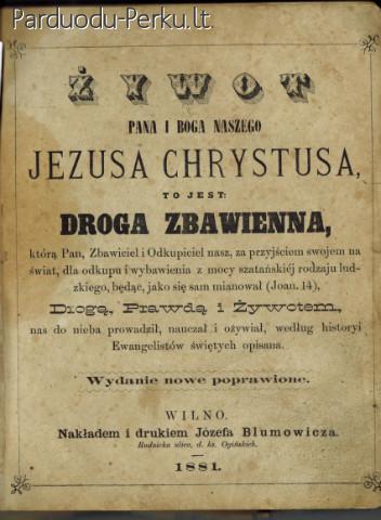 parduodu 1881m leidimo antikvarinę knygą
