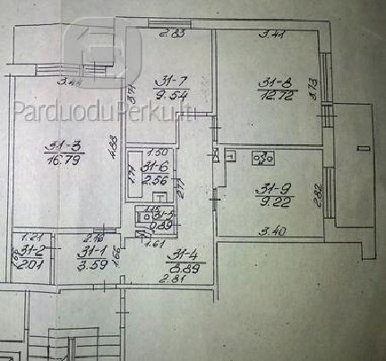 Parduodu 3 k. butą Justiniškėse su puikiu erdviniu vaizdu pe