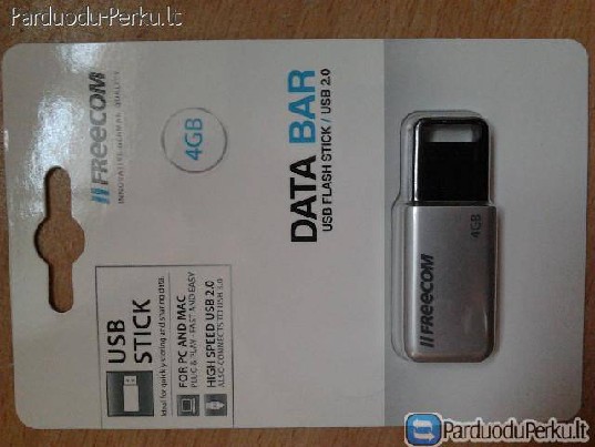 Parduodu 4GB USB atmintinę FreeCom