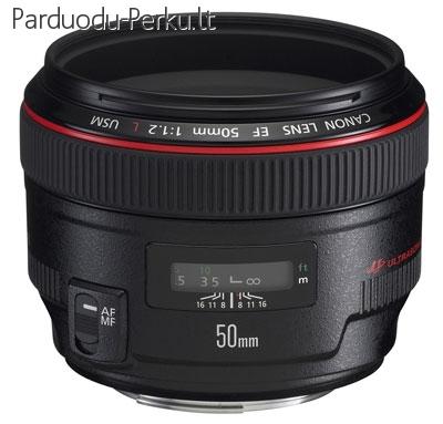 Parduodu Canon EF 50mm f/1.2 L USM objektyva.