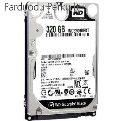 Parduodu HDD WD Scorpio Black 2.5'' 320GB,7200rpm
