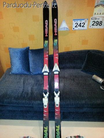 Parduodu HEAD RADIAL GS kalnų slides ir HEAD EZON 7.9 batus