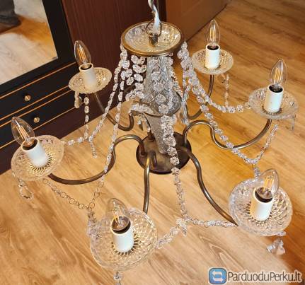Parduodu krištolinius šviestuvus
