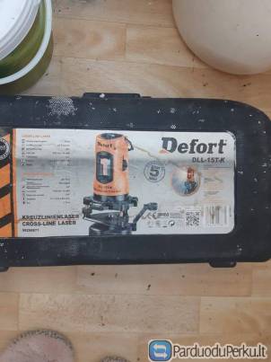 parduodu Lazerinis matuoklis Defort DLL-15T-K