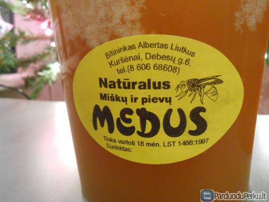 Parduodu natūralų miško ir pievų medutį...