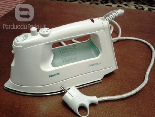 Parduodu nauduota lygintuva su garų PHILIPS MISTRAL 24 (1450