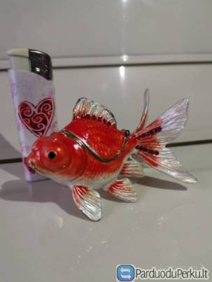 Parduodu nuostabaus grožio ,,Faberge,, dėžutę - žuvytę...