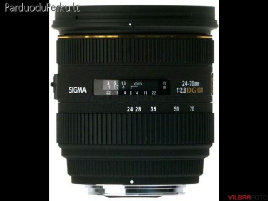 Parduodu objektyva Sigma 24-70mm f2.8