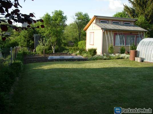 Parduodu sodo sklypą su nameliu, "Dobilas", Bazorų km.