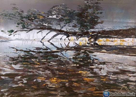 "Paskendęs medis Užutrakyje " 70x50 cm.