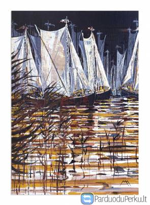 Paveikslas "Ankstyvas turgus ant vandens"