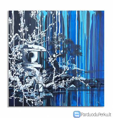 Paveikslas "Japoniškas žibintas" 1000x1000 mm.