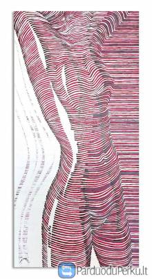 Paveikslas "Moters linijos" akrilas 1400x700 mm.
