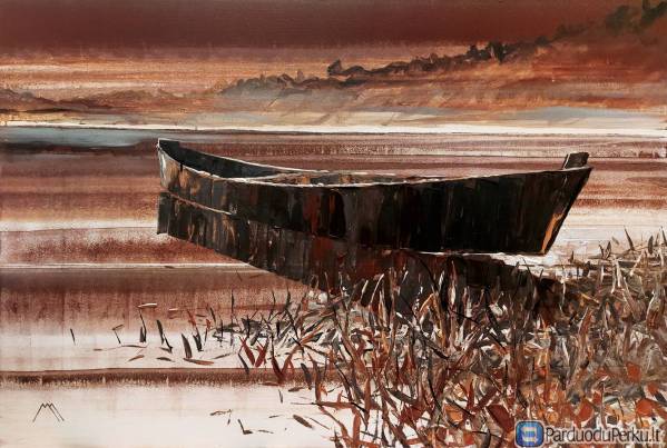 Paveikslas "Rytas Birštone" 80x120 cm