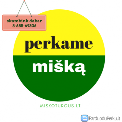 Perkame įvairų mišką su žeme