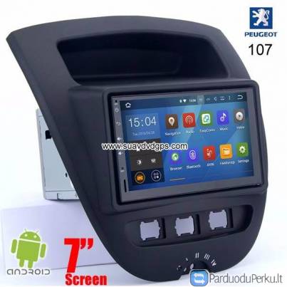 Peugeot 107 Android In Car Media Radio WIFI GPS camera navigation
