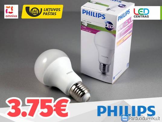 Philips LED lemputės 9w ir 13w nuo 3,75€!