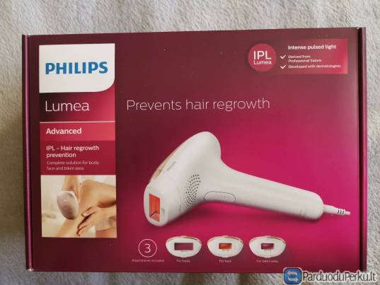Philips Lumea fotoepiliatorius naujas