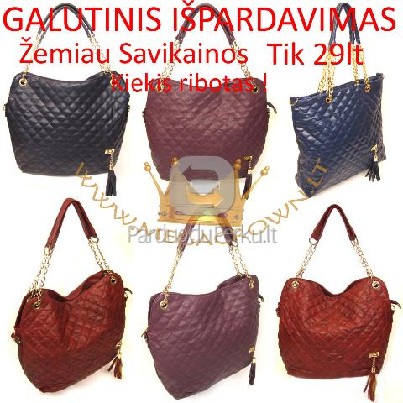 Pigiai, Išpardavimas, Moteriški rankinukai