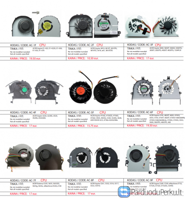 PIGIAUSIAI. Acer  nešiojamų kompiuterių ekranų AUŠINTUVAI