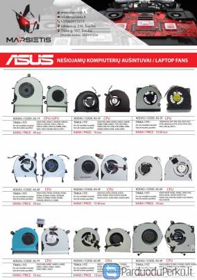PIGIAUSIAI. ASUS kompiuterio aušintuvai, cooler, aušintuvas, ventiliatorius