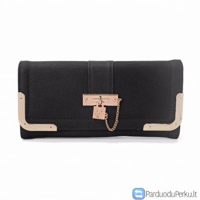 Piniginė moterims su metaline apdaila