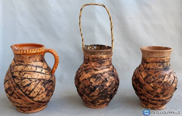 Pintos tošimi molinės puodynės ir ąsotis + dar.