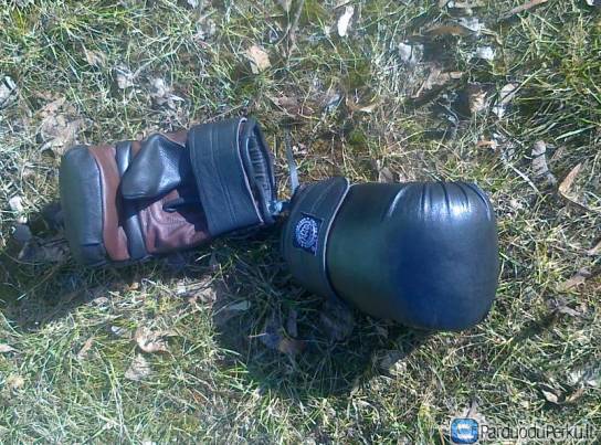 Pirštinės smūgiuoti į bokso kriaušę