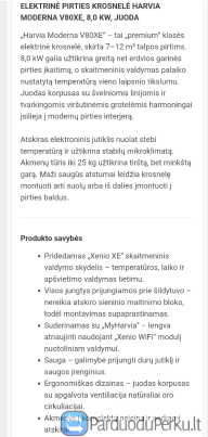 Pirties krosnelė HARVIJA