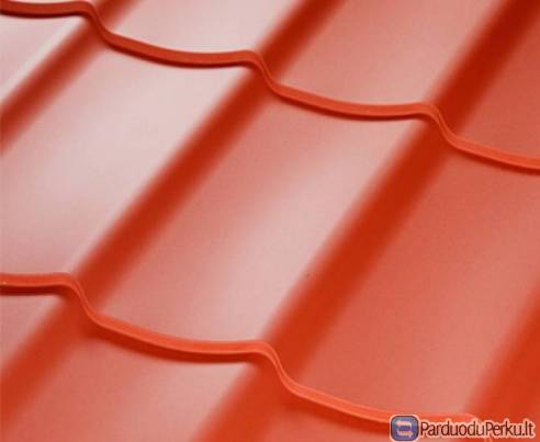 Plieninė čerpių imitacijos danga  6 EUR/m2