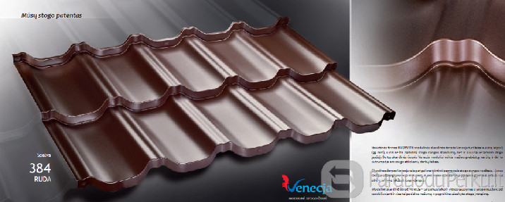 Plieninė stogo danga "Venecja"