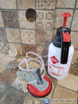 Plytelių frezavimas (gręžimas) 8602-87613 plytelių grindjuosciu pjaustymas Kaune