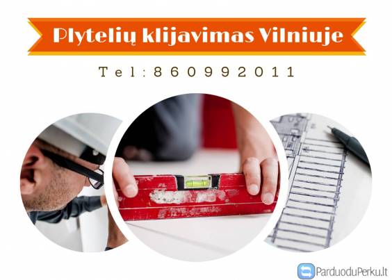 Plyteliu klijavimas Vilniuje