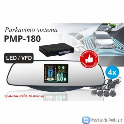 PMP-180 PARKAVIMO SISTEMA VEIDRODYJE SU DAVIKLIAIS 49Eur