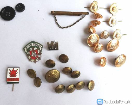 Policijos ir milicijos ženkliukai, sagos, antsiuvai