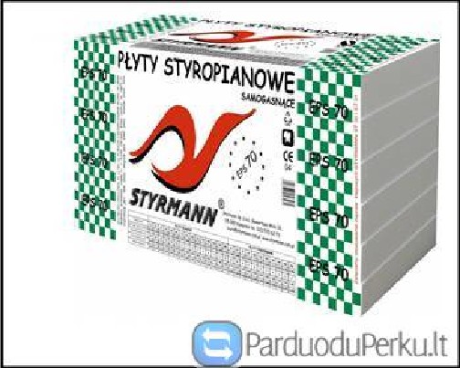 Polistirenas grindims, fasadui gera kaina