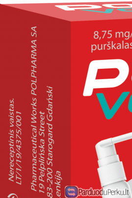 Polovox - gerklės purškalas