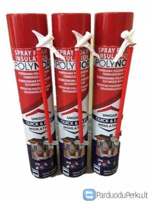 Polynor poliuretano putos. Purškiamas apšiltinimas